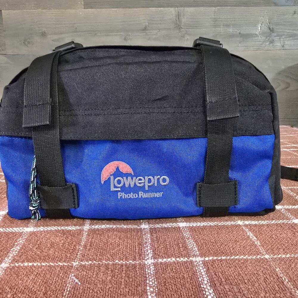 Lowepro Photo Runner Blue Padded Camera Bag Waist Pack with Interior Dividor